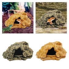 Reptile Hideout Landscape Reptile Hiding Cave for Amphibians Fishes Lizard