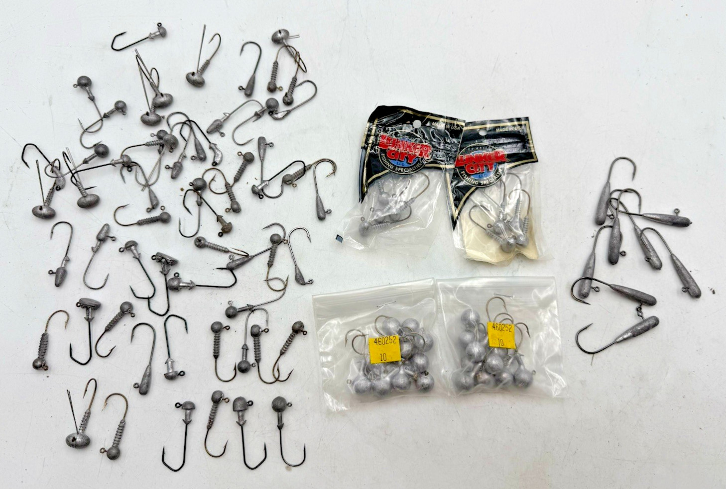 JigHead Hook Lot Weighted Hooks Varity of Sizes HUGE LOT Stand Up Football MORE!