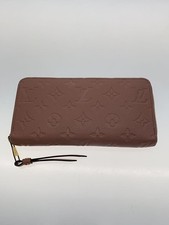Louis Vuitton Long Wallet Zippy Monogram Empreinte Cowhide Pink Total Used