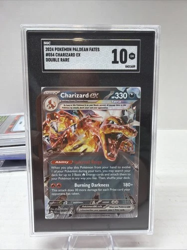 TCG Charizard ex Sv03: Obsidian Flames 125/197 Holo Double Rare Sgc 10 Mint