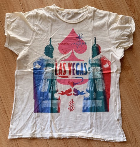 Marc Jacobs, Rare Vintage Marc Jacobs Las Vegas Graphic Shirt Deadstock Small