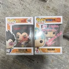 Funko Pop! Vinyl Vegeta #10 & Bulma #1923 Exclusive Autographed Dragon Ball Z