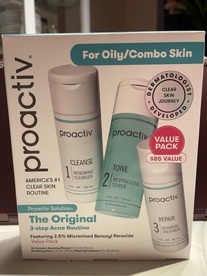 Proactiv Solution: 3-Step Acne Treatment System -Brand New in Sealed Box