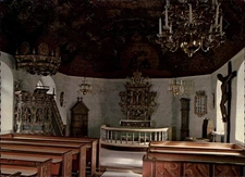 Svartra Church Skane Sweden vintage postcard g597