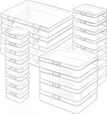 Plastic Case Bead Organizer Box 24 Pcs Small Clear Plastic Storage Containers Cr