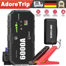 AdoreTrip 6000A Auto KFZ Starthilfe Booster Powerbank 10L Benzin&10L Diesel DE