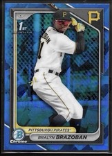 BRALYN BRAZOBAN 2024 BOWMAN CHROME 1ST SAPPHIRE BASEBALL PIRATES