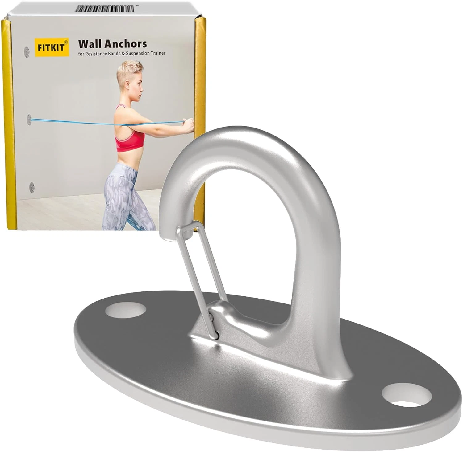 3-Pack Resistance Band Wall Anchors 304 Stainless Steel No Weld Wall Mount Bands