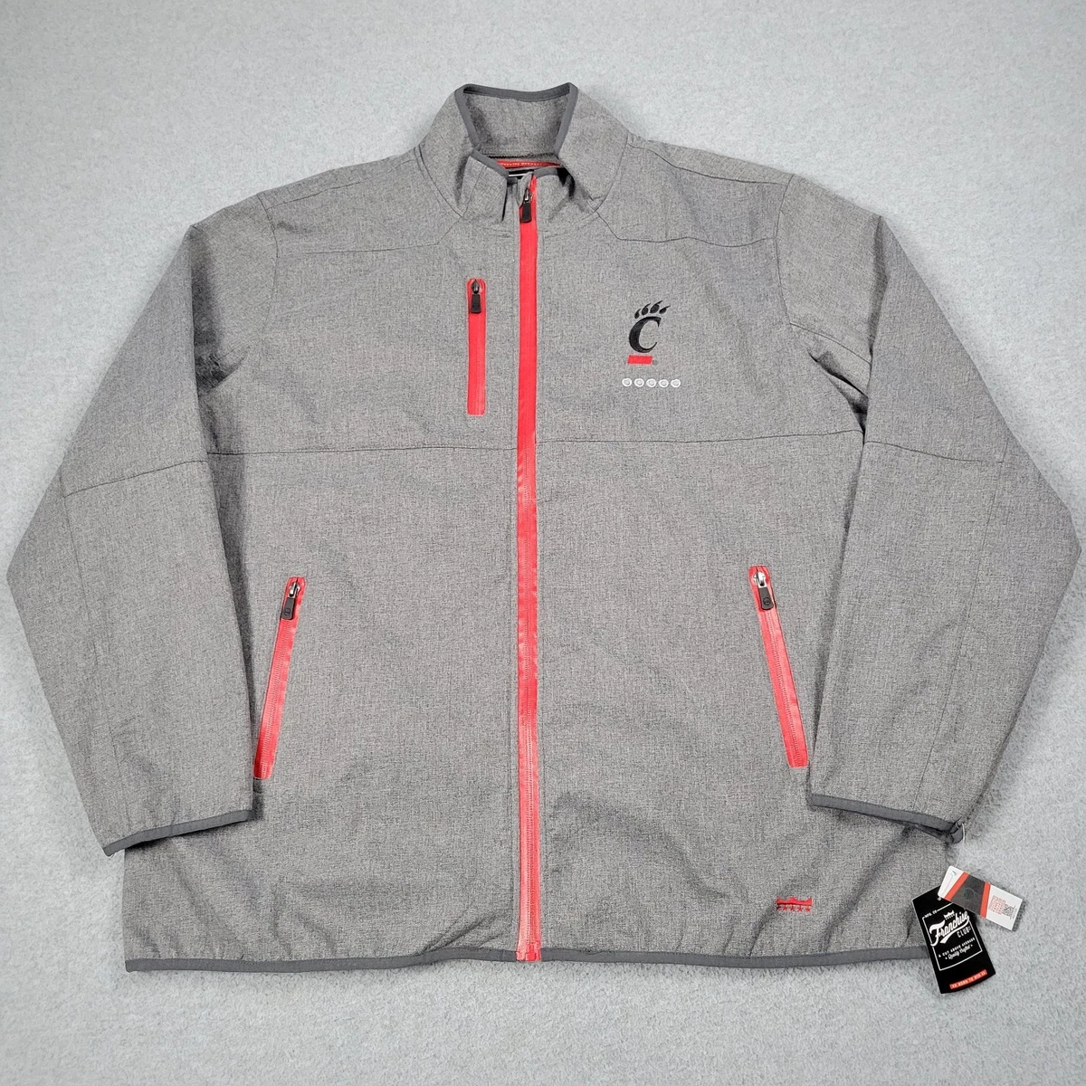 Cincinnati Bearcats Franchise Club Jacket Men XL Gray NCAA X-Tech