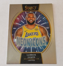 Panini Select Neon Icons 2024-25 LeBron James #7 Lakers NBA Basketball Card