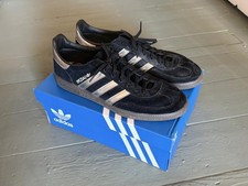 Baskets Adidas Handball Spezial UK 11 daim noir semelle gomme argentée emballées