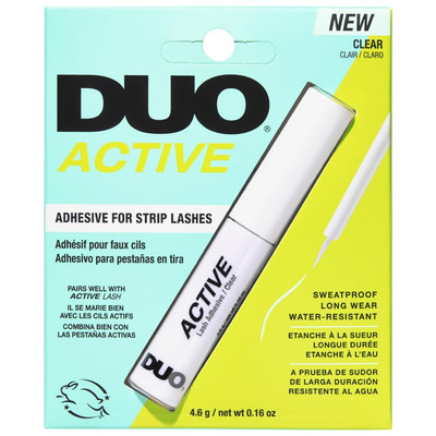 Active Clear Lash Glue   Brush-On Lash Adhesive for Strip Lashes, Quick-Dry, Wat