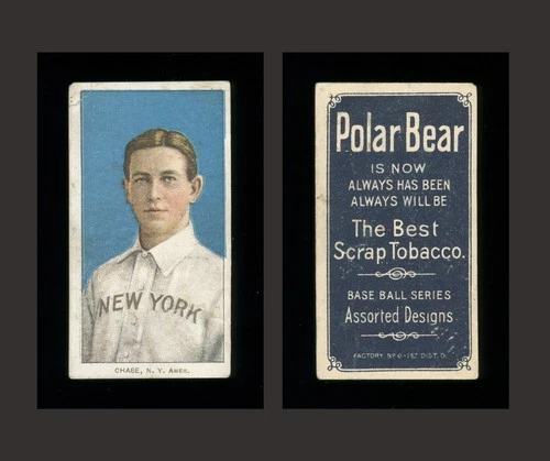 1909-11 T206 - HAL CHASE (PORTRAIT, BLUE BACKGROUND) - POLAR BEAR