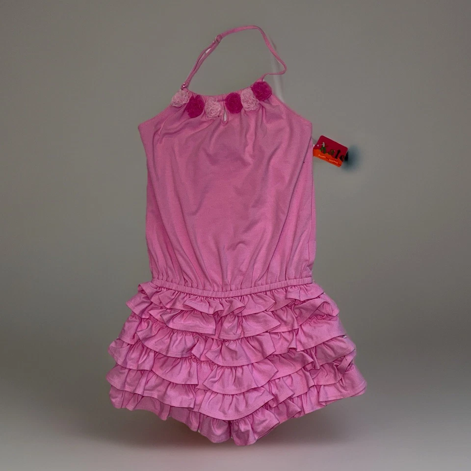 Mameluco con Volantes Biscotti Kate Mack Niñas Talla 10 Nuevo con Etiquetas Línea Boutique Foto 2 de 4