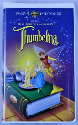 Thumbelina VHS 1994 Warner Bros Family Clamshell Don Bluth Animated Tested