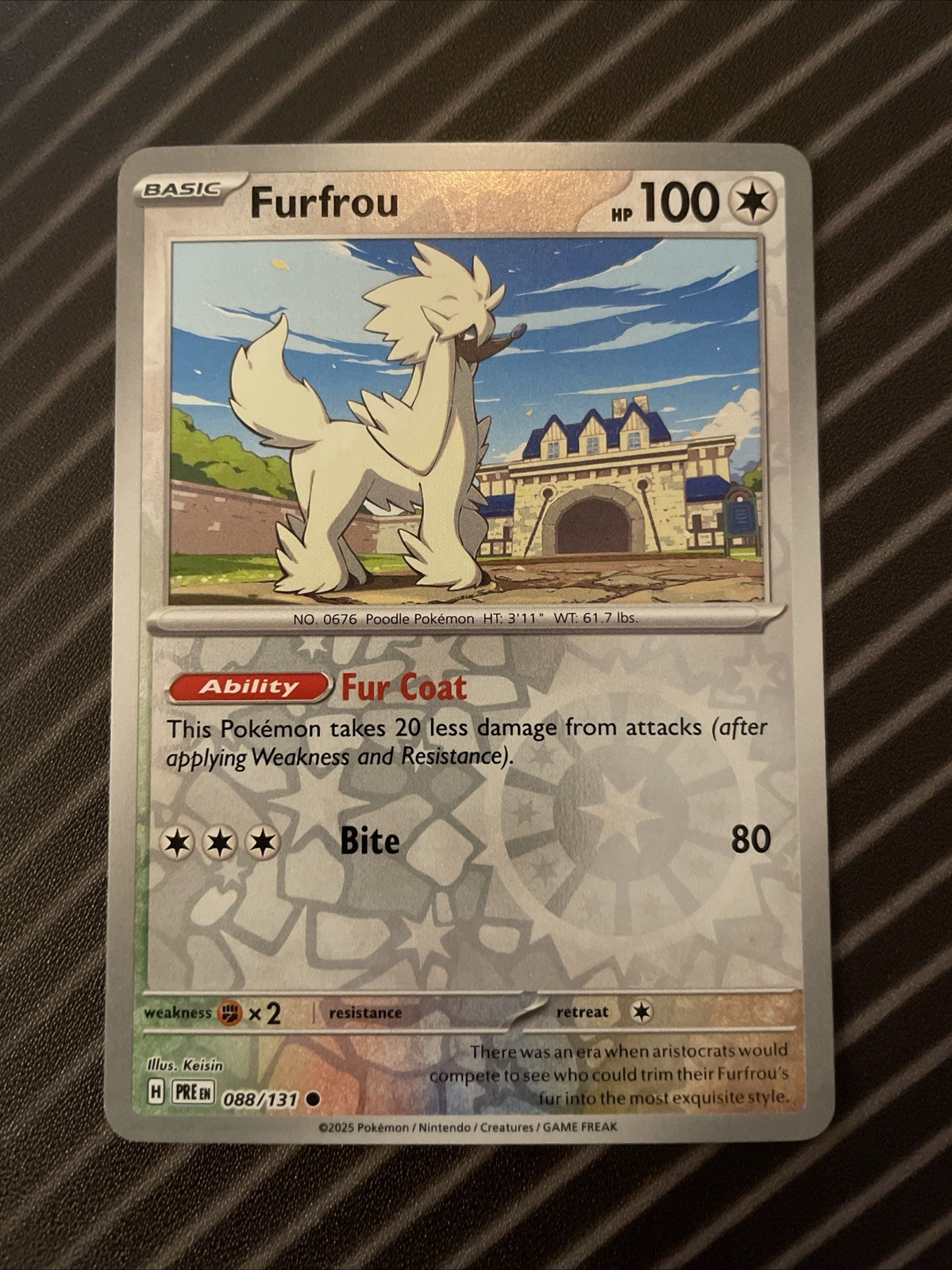 Furfrou 088/131 Reverse Holo - Near Mint - Prismatic Evolutions
