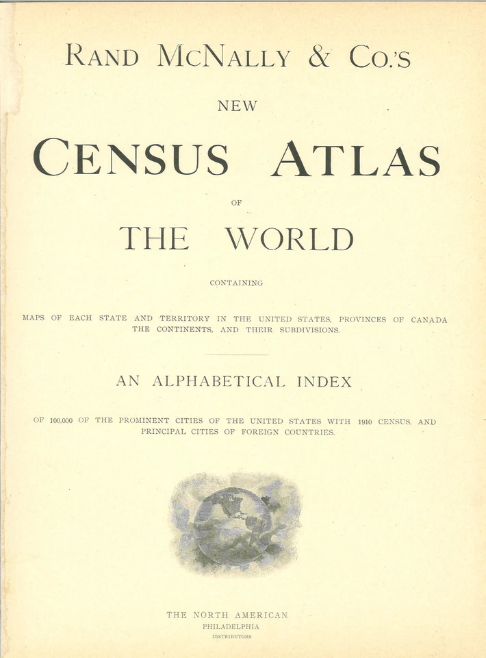 1908 / 1910 "Green" Map of the WEST INDIES fm 1911 New Census Atlas SEE DESCRIP - Image 2 of 3