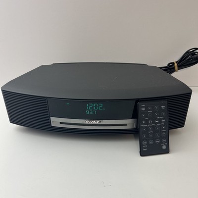 Bose Wave Radio CD AM / FM Remote Music Audio System AWRCC1 Graphite Gray Works