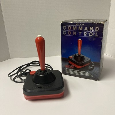 Wico Command Control Joystick Atari 400 800 VIC-20 w/ Box 1982 Untested