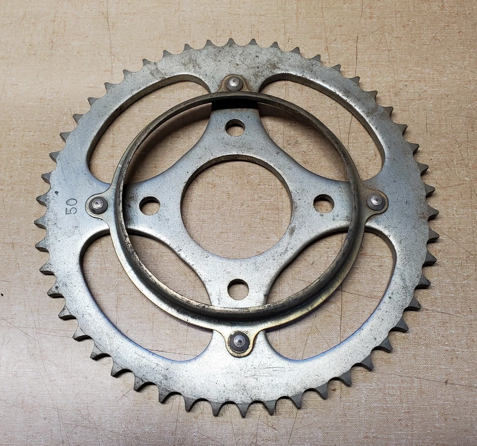 PIÑÓN TRASERO HONDA 50 DIENTES XL185 XL100 XL125 Foto 2 de 2