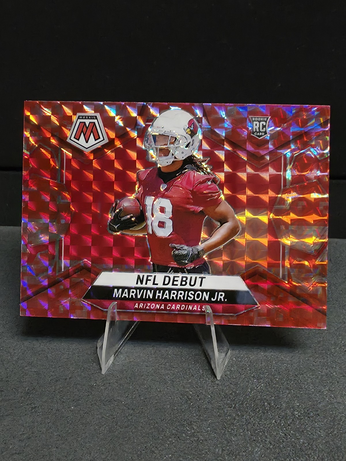 2024 Panini Mosaic - NFL Debut Marvin Harrison Jr. #283 Camo Red Mosaic...