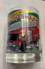 Vintage Hess Fire Truck Bank Glass