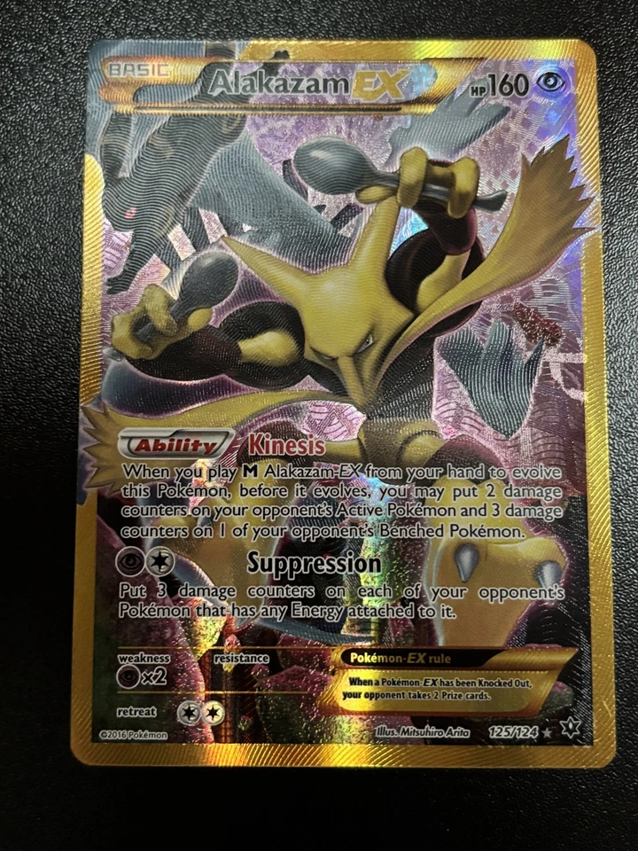 Alakazam EX 125/124 Fates Collide Full Art Secret Rare Holo Pokemon TCG - Image 3 of 4