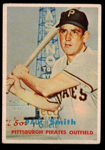Paul Smith #345 1957 Topps card