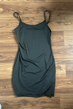 Shein Basics Black Sleeveless Round Neck Stretch Mini Dress Sz L 12 New Tags