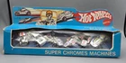 1977 REDLINE Hot Wheels SUPER CHROMES MACHINES 6 Pack Set Hong Kong