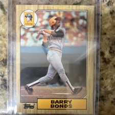 Topps 1987 Barry Bonds #320 Pittsburgh Pirates Major League Baseball Card