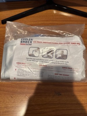 Cooler Shock Reusable Ice Packs for Cooler - Long Lasting Cold Freezer Packs