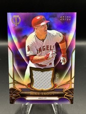MIKE TROUT - ANGELS - 2015 TOPPS TRIBUTE - JERSEY PATCH #'d 25/50 - AWESOME!