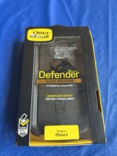 OtterBox Defender Series Screenless Case and Holster for iPhone X Black 77-59464