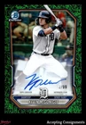 2026 Bowman Chrome Green Grass Refractors Kevin McGonigle ROOKIE AUTO 52/99