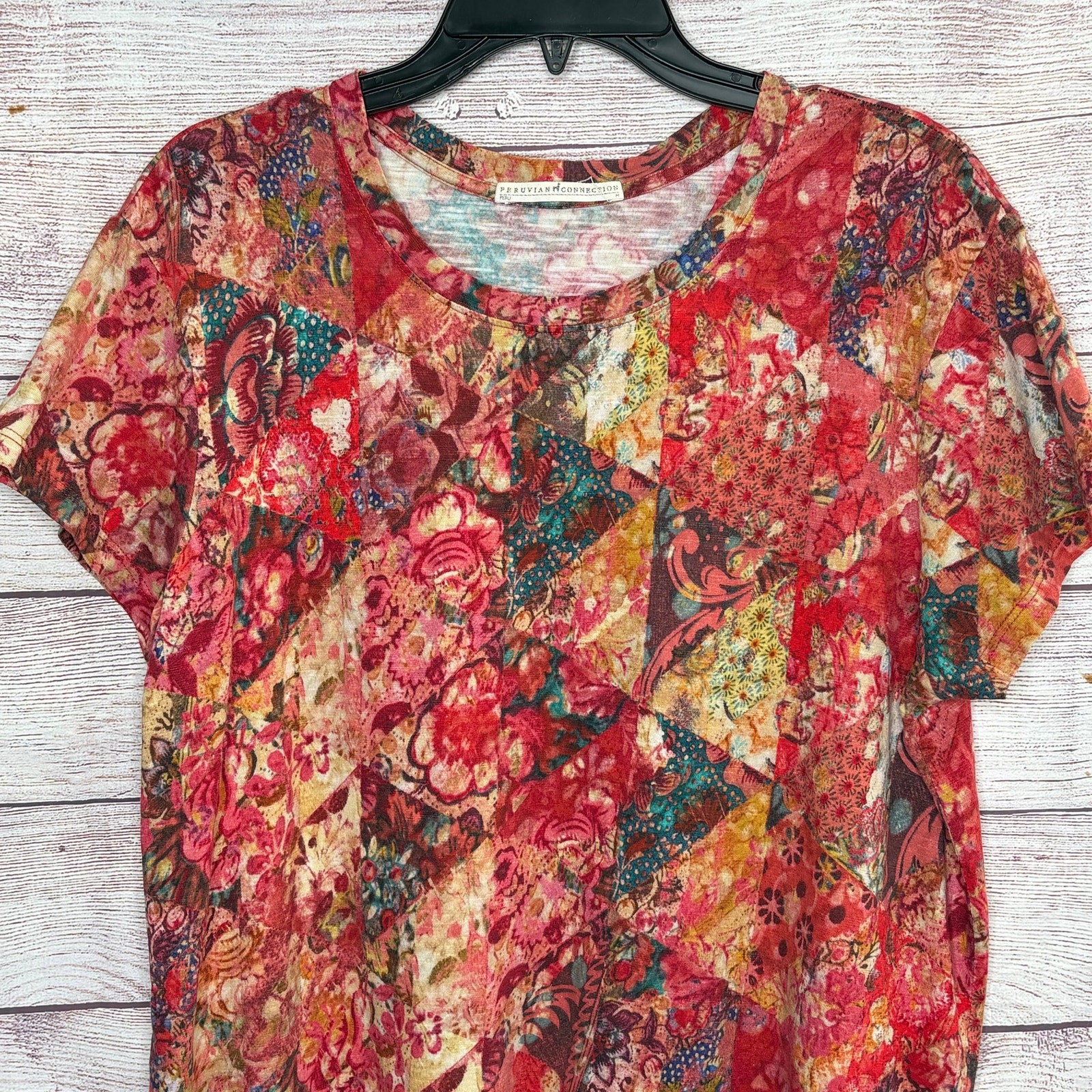 Peruvian Connection 100% Cotton Patchwork Boho Ar… - image 3