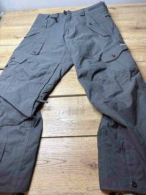 686 Smarty 3 in 1Men s Gray Snow Pants M Cargo Pockets Ski/Snow