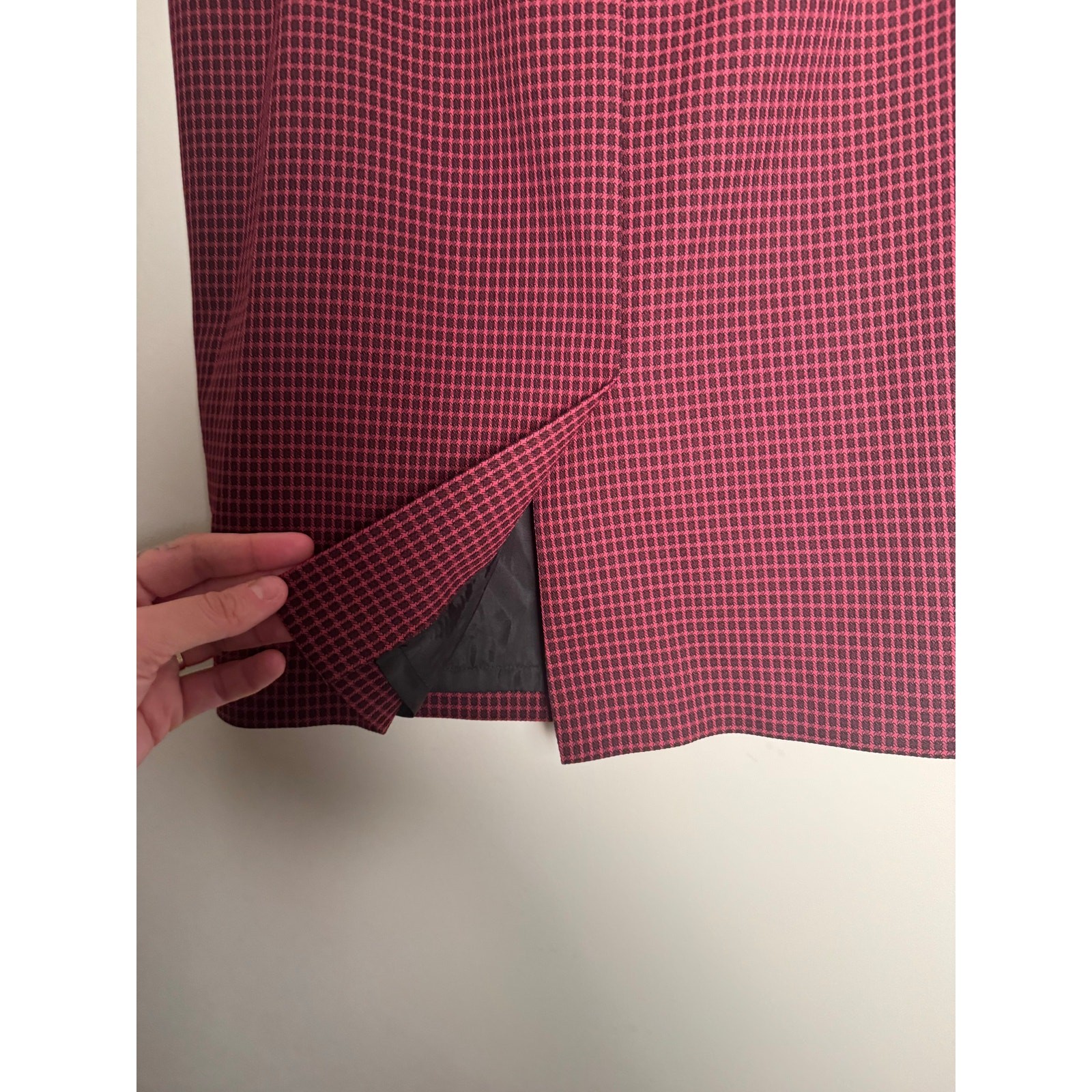 Le Suit Women's Pink Contrast Trim Printed Skirt Suit NWT Size 14P