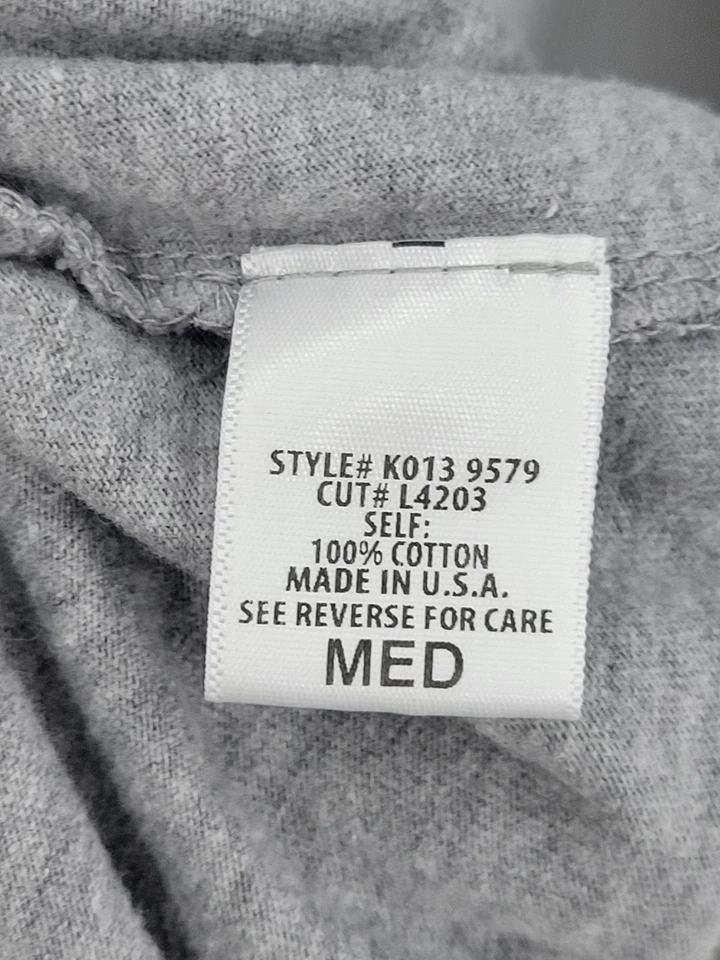 Top suéter Emma and Sam para mujer medio abierto tejido gris malla mixta Foto 4 de 4