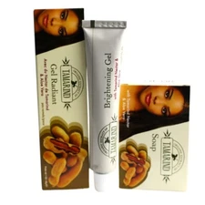 Organic Essence Tamarind Brightening Gel W Tamarind & Aloe Vera 50g and Soap