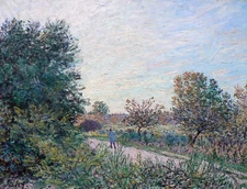 Alfred Sisley The Road Giclee Canvas Print 8x10 Landscape Impressionist Wall Art