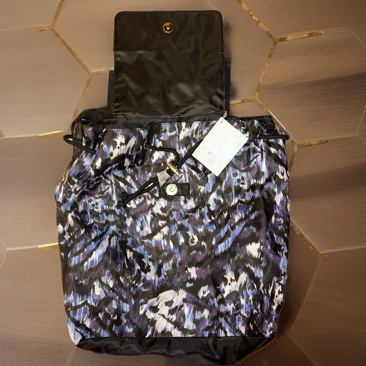Ted Baker Backpack Nillana Blue Urban Nylon Drawstring 