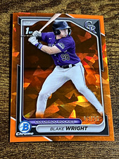 BLAKE WRIGHT 2024 Bowman Draft Sapphire #BDC-27 1st Orange Refractor /25