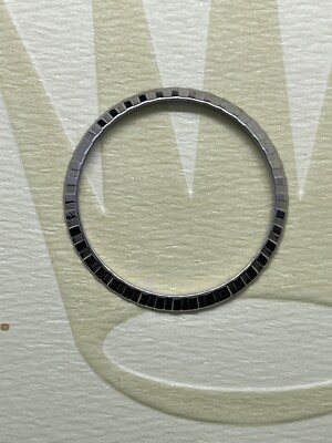 #907 ORIGINAL ROLEX 6916 LADY DATEJUST LÜNETTE BEZEL ENGINE TURNED EDELSTAHL