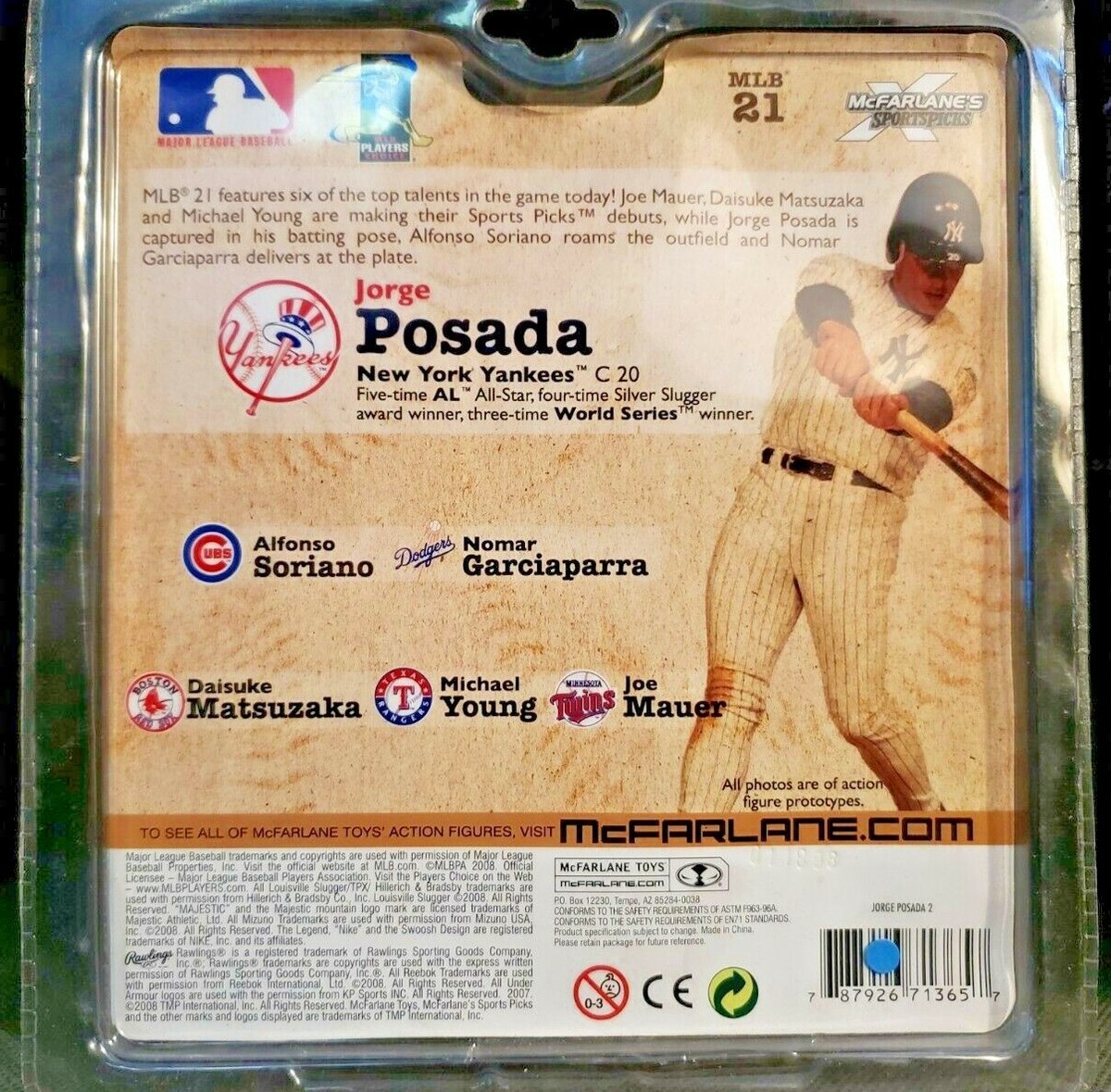 2008 McFarlane Baseball Series 21 #130 Jorge Posada First