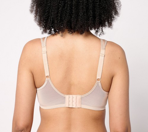 Breezies~Signature Shine Underwire Bra~44DD~Linen~A639540~No Padding 9936 - Picture 2 of 3
