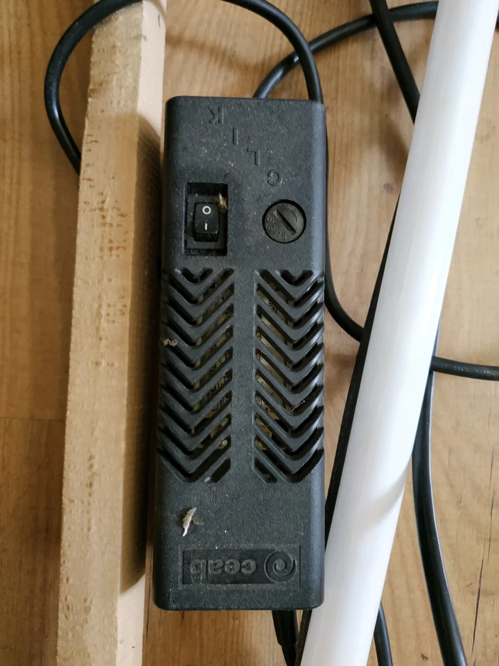 NEON FLUORESCENTE CEAB CLIK GRUPPO ACCENSIONE DRY LAMP PORTALAMPADA ACQUARIO IP - Immagine 4 di 4