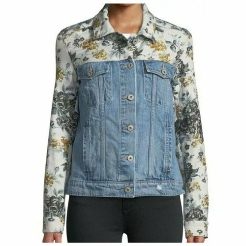 PAIGE Womens Denim Jacket Long Sleeve 