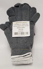 LARGE COTTON/POLYESTER GENERAL PURPOSE GLOVES RN67368 /35-G410/L GRAY-BAG OF 12