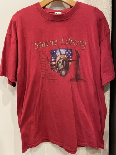 VTG Statue of Liberty Give Me Your Tired Y2K Shirt